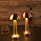 Golden Mushroom Restaurant Led Cordless Table Lamp Usb