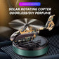 Solar Powered Helicopter Car Air Freshener  Rotating Aromatherapy Diffuser for Car, Home & Office