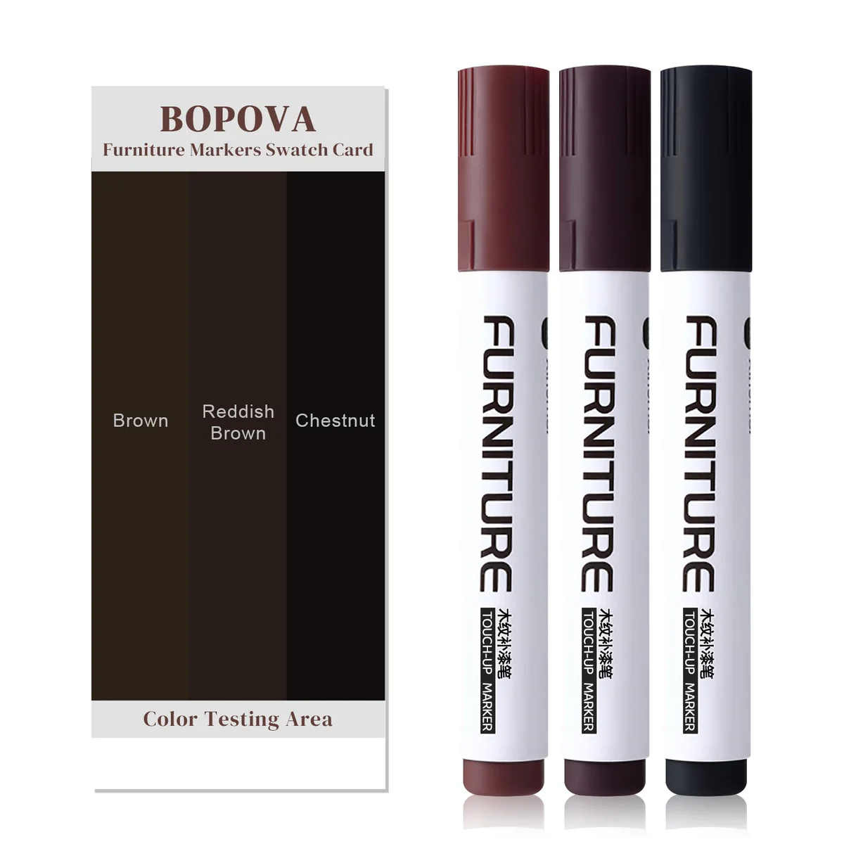 Pen Wood Scratch Repair Markers (Set of 12)