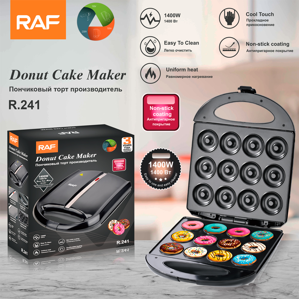 RAF Donut maker 12 Hole 1400W R241