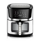 RAF Digital Air Fryer 9L – 1950W Power, 360° Hot Air Circulation, Touchscreen | Oil-Free Healthy Cooking, Stainless Steel R5395