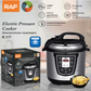 RAF Kitchen Cooking 6L Large Capacity Electrical Pressure Rice Cooker R177