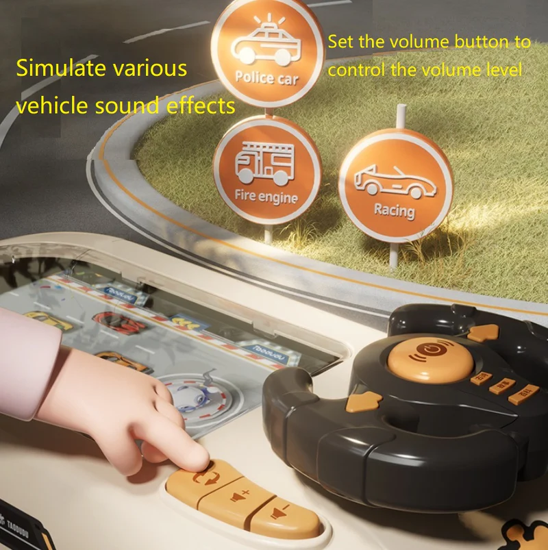 Simulated Driving Racing Car Game with Sound