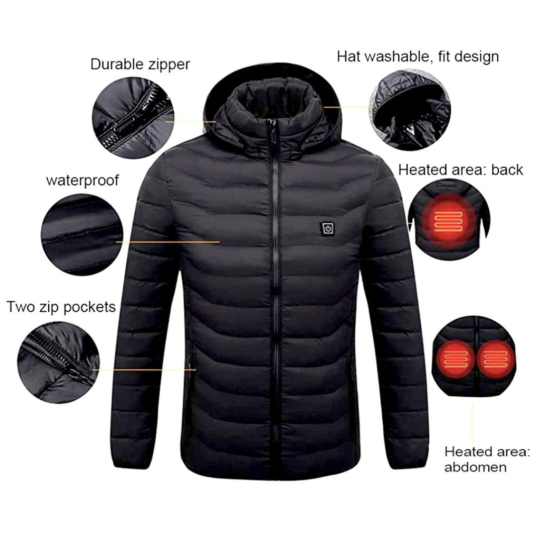 Heating Jacket Outdoor Coat USB Electric Heated Jackets