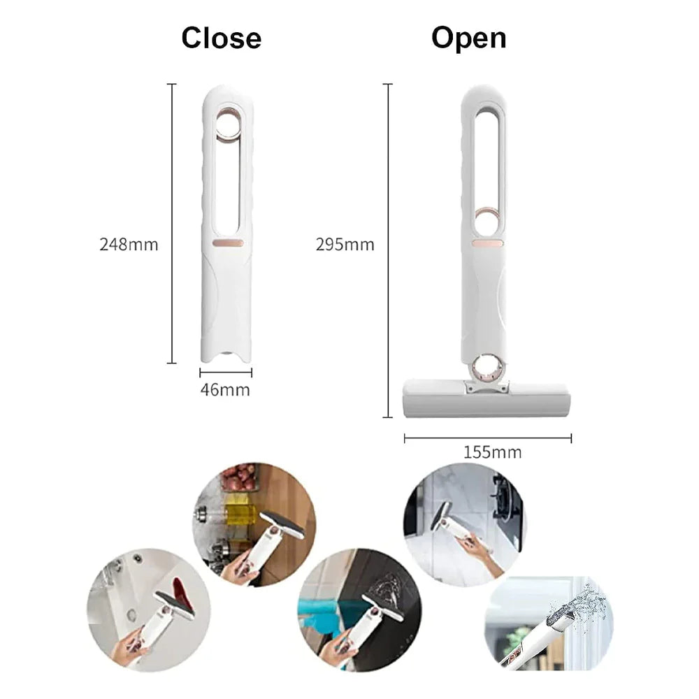 Portable Mini Mop Self-Squeeze Mini Mop For Small Spaces Wet And Dry