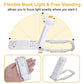 USB Rechargeable Book Light With 3 Levels & Colors