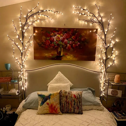LED Tree Branch Lighted Indoor Home Decor Artificial Plants