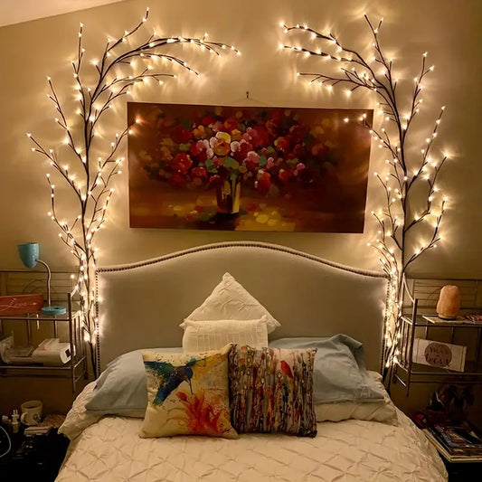 LED Tree Branch Lighted Indoor Home Decor Artificial Plants