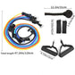 11Pcs Resistance Bands Set Elastic Tube Bands Door Anchor Ankle Straps Cushioned Handles with Carry Bags for Home Gym