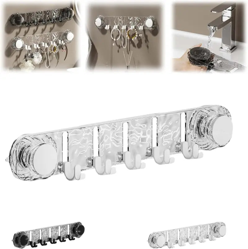 Suction Cup Hook Rack