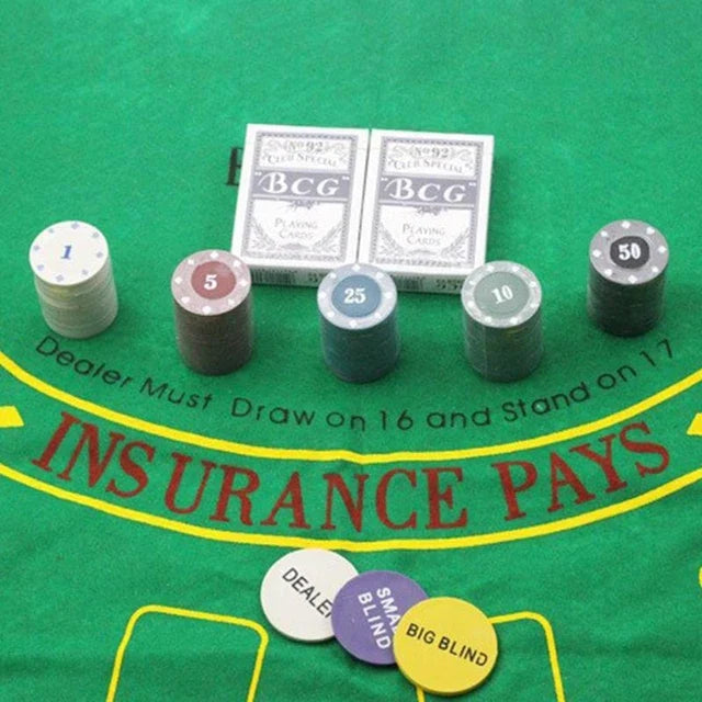 Texas hold’em poker set 200 pcs with mat