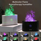 Rgb Flame Fire Humidifier Aromatherapy Diffuser Black