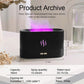 Rgb Flame Fire Humidifier Aromatherapy Diffuser Black