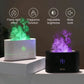 Rgb Flame Fire Humidifier Aromatherapy Diffuser Black