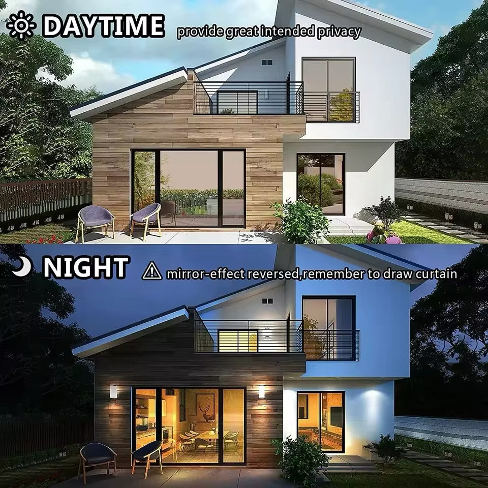 Privacy Window Film Glass Roll Film Sunscreen Glass Sticker Self Adhesive Heat Control 50x100cm