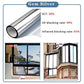 Privacy Window Film Glass Roll Film Sunscreen Glass Sticker Self Adhesive Heat Control 50x100cm