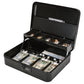 Large Metal Cash Safe Box with Money Tray