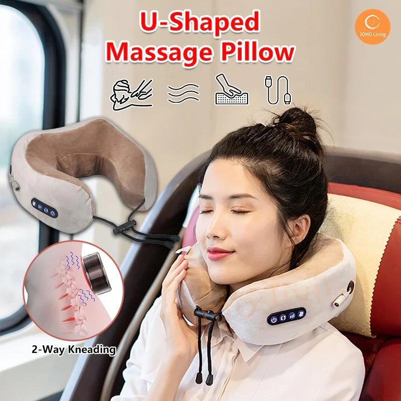 U-Shaped Neck Massager Travel Pillow