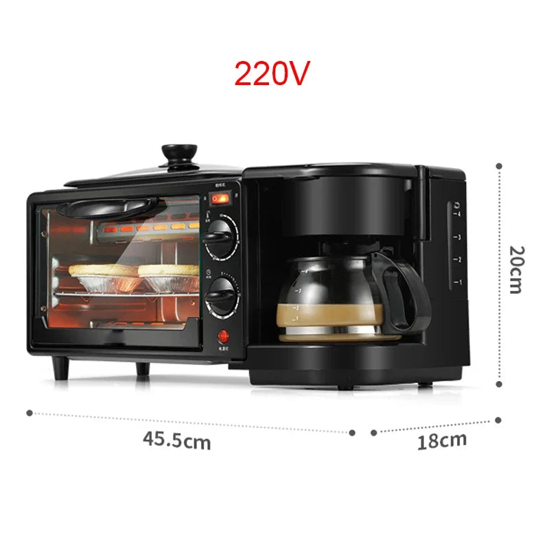 Raf 3 In 1 Breakfast Maker Grill Frye Coffe Maker 9 Litre R5308B