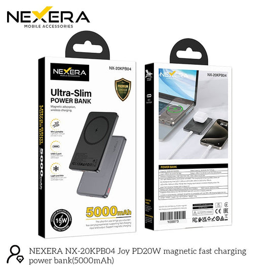 Nexera Magsafe Powerbank Ultra Slim 15W 5000MAH