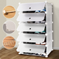 ABS Plastic 6 Shelf Shoe Rack 117cm