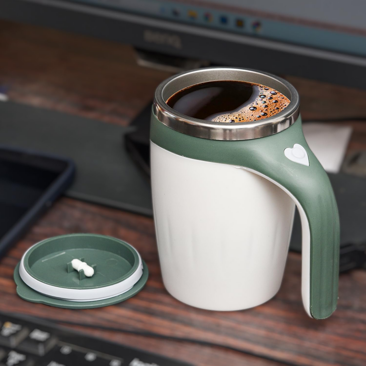 Automatic Self Stirring Magnetic Mug Stainless Steel Thermal Cup 380 Ml Xy 221