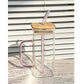 Coffee Can Shaped Glass With Lid And Straw 500Ml