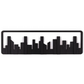 Wall-Mounted Coat Rack with Hooks - Key & Coat Holder (Black)