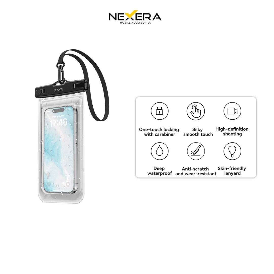 NEXERIA Touch Control Transparent Waterproof Bag NX-WPC01
