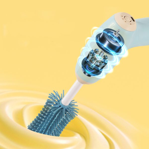 Electric Silicone Baby Bottle Cleaner Brush Set