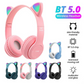 Cat Ears Bluetooth Wireless Headphone With Mic