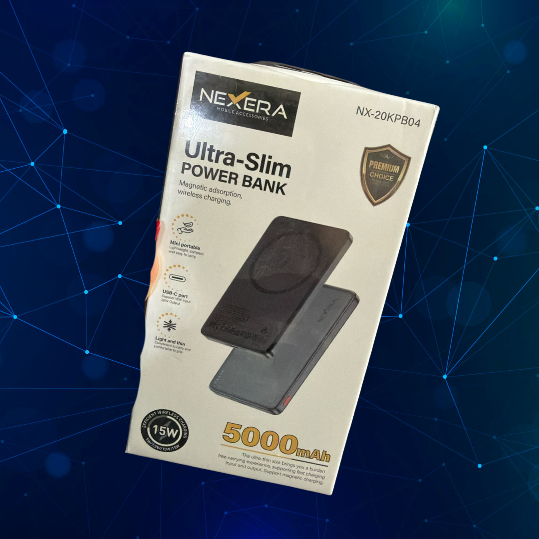 Nexera Magsafe Powerbank Ultra Slim 15W 5000MAH