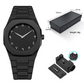 Bold Black Watch Arabic Dial Quartz