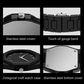 Bold Black Watch Arabic Dial Quartz