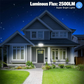 Solar Garden Wall Lights 108 LED 2 Or 3 Head Motion Sensing Technology