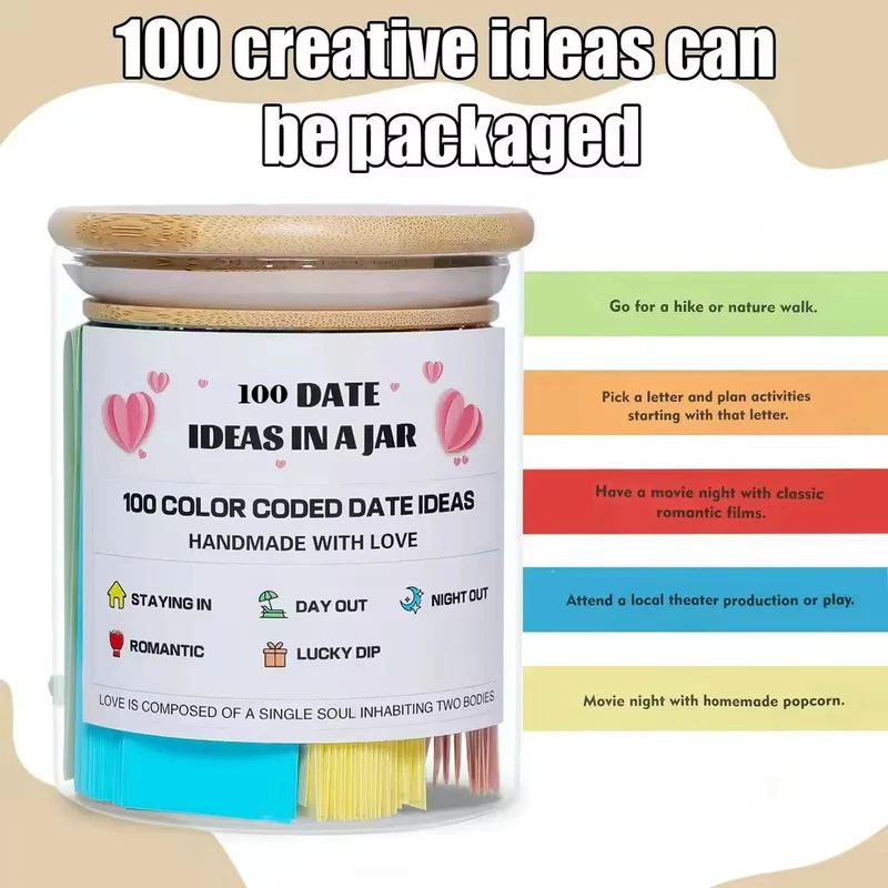 100 Date Ideas in a Jar