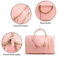 8 in 1 Travel Storage Bag Leather Travel Duffel Bag with Shoulder Strap