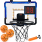 Mini Wall-Mounted Basketball Hoop with LED ScoreBall