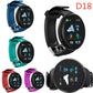 D18 Smart Watch Touch Screen, Heart Rate, Blood Oxygen, Blood Pressure, Compatible with Android and iOS