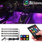 Car Rgb 4 Pcs Waterproof Led Light Strip Remote Or Bluetooth Control