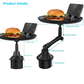 Tray Food for Car – Adjustable Car Tray Table And Phone Holder