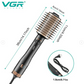 VGR Rotating Hot Air Brush Comb V494 - Black
