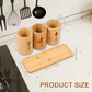 Bamboo Organiser Multi-Slot Utensil