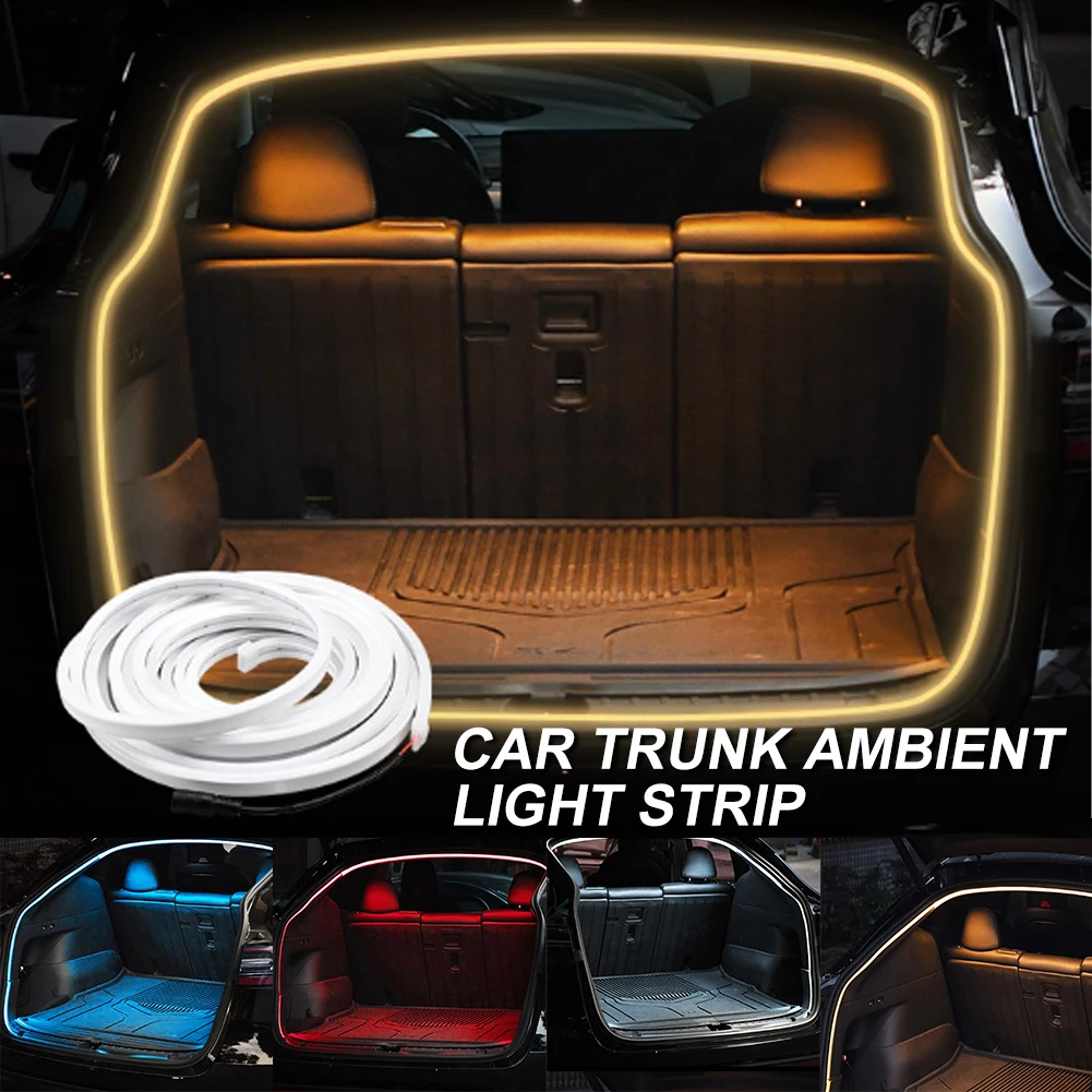 12V LED Trunk Light Warm White LED Strip 2M Waterproof Flexible Light
