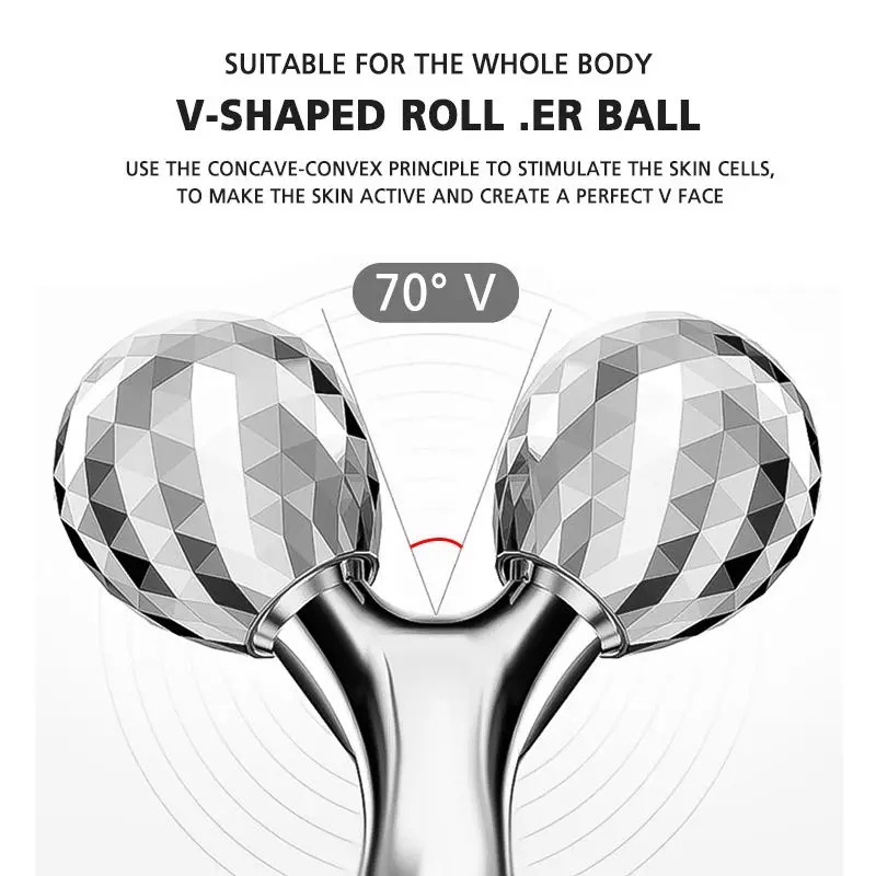 3D Y-shaped Face Lifting  Facial Massage Roller 360°