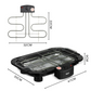 RAF Electric Barbecue Grill R5301 - 2000W Indoor/Outdoor Grill Machine