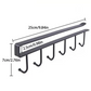 Stainless steel 6 hook organizer