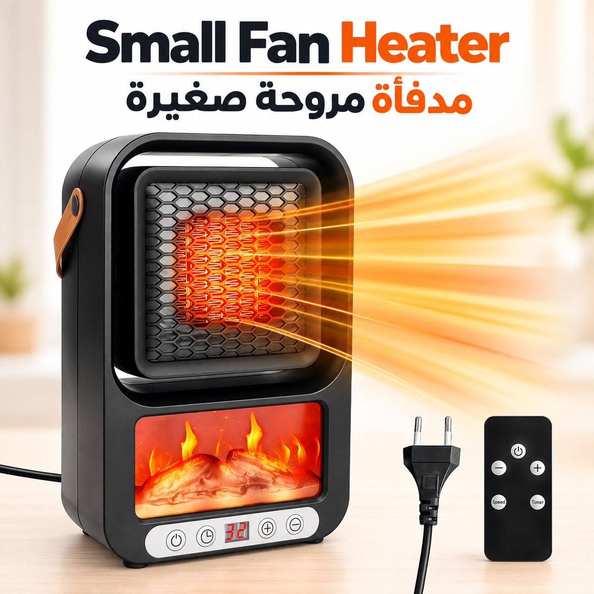 Small fan heater