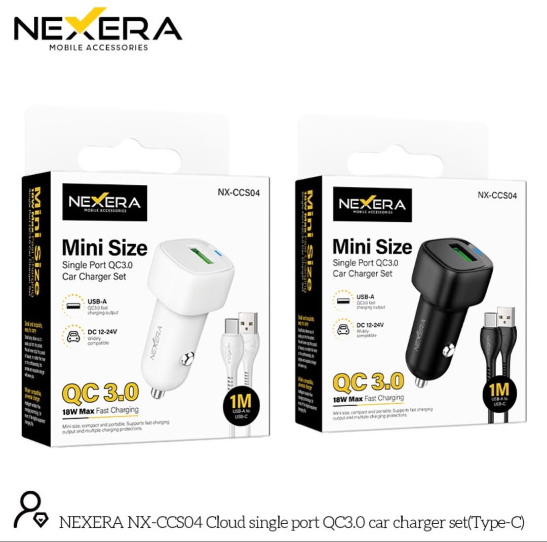 NEXERIA QC3.0 Car Charger NX-CCS