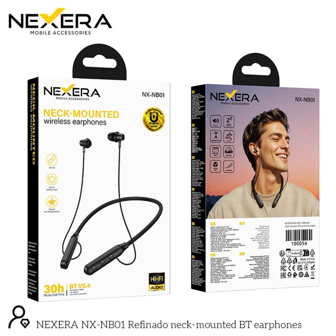 Nexeria Neck Mounted Wireless Earphone NX-NB01